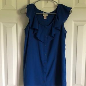 Two Hearts Maternity blue top size s